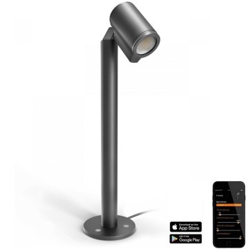 Steinel 058678 - LED Udendørslampe med skumringssensor SPOT WAY 1xGU10/7,86W/230V IP44 antracit