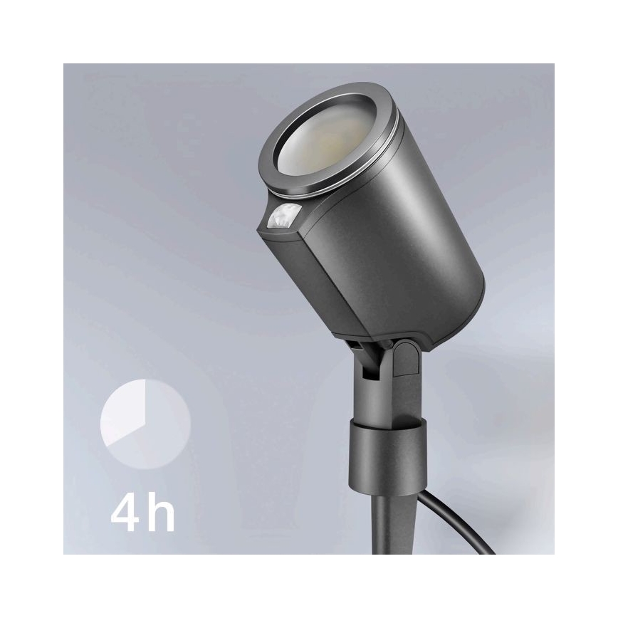 STEINEL 058685 – LED udendørslampe med sensor SPOT GARDEN 1×GU10/7W/230V IP44
