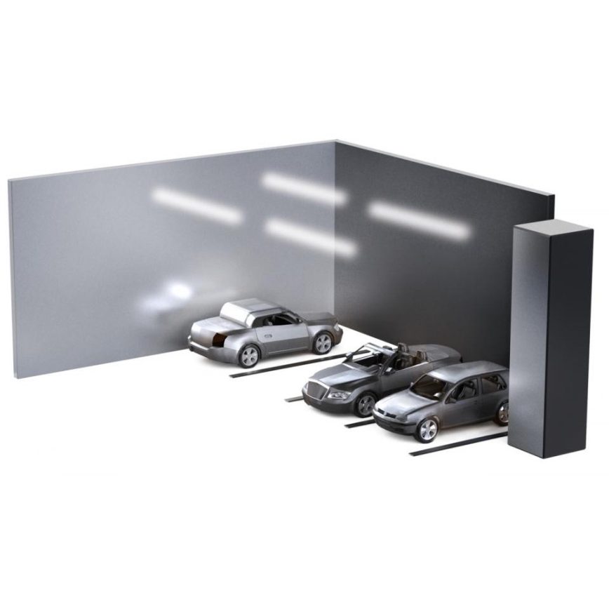 Steinel 058715 - LED arbejdslampe med sensor og nødmodul RS PRO 5150 SC EM LED/42W/230V IP66 4000K