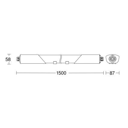 Steinel 058739 - LED arbejdslampe med sensor RS PRO 5150SC LED/42W/230V IP66 4000K