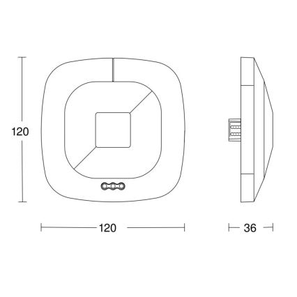 Steinel 059484 - Tilstedeværelsesdetektor HF 360 V3 KNX hvid