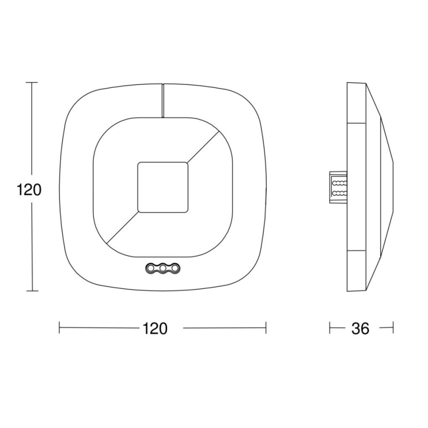 Steinel 059484 - Tilstedeværelsesdetektor HF 360 V3 KNX hvid