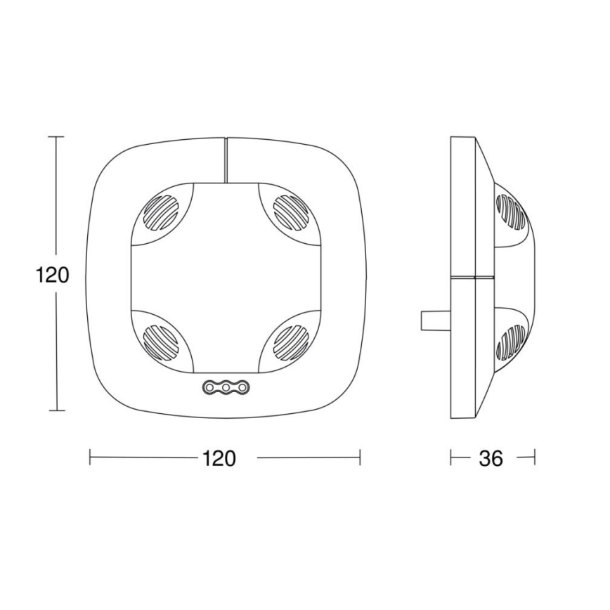 Steinel 059521 - Tilstedeværelsesdetektor DualTech KNX hvid
