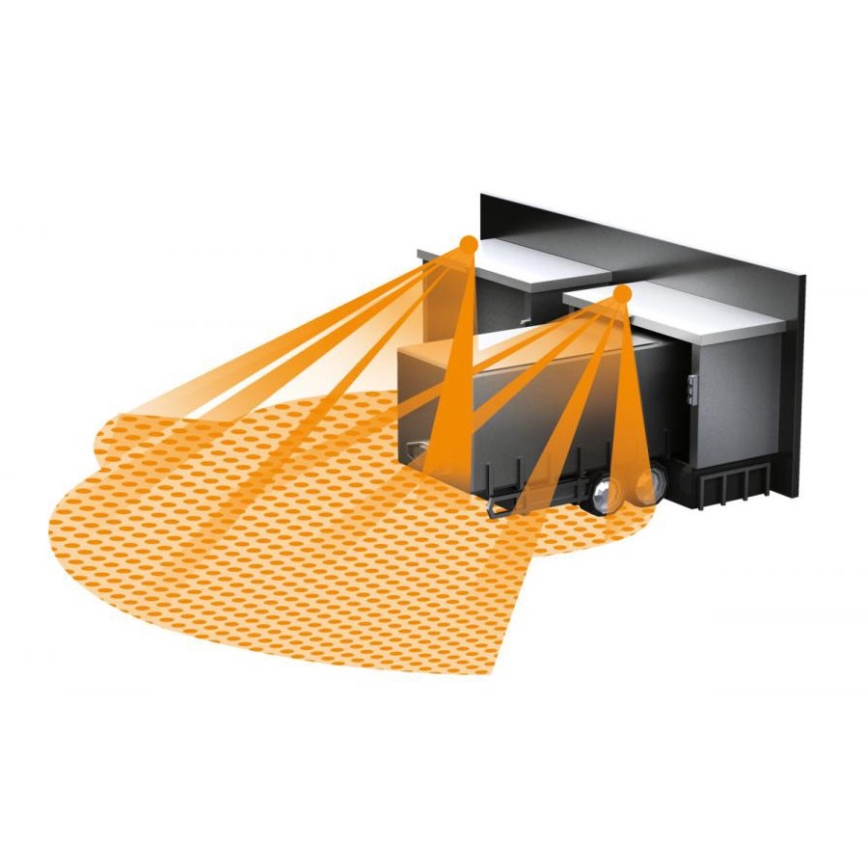 Steinel 059538 - Bevægelsessensor SensIQ IP54 sort + fjernbetjening