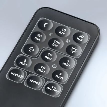 Steinel 059538 - Bevægelsessensor SensIQ IP54 sort + fjernbetjening