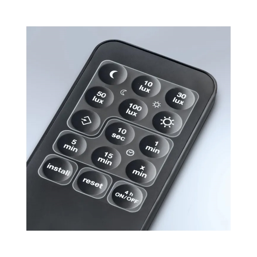 Steinel 059538 - Bevægelsessensor SensIQ IP54 sort + fjernbetjening
