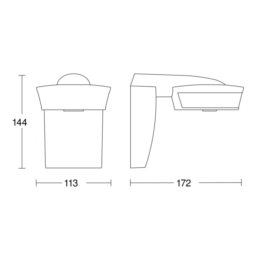 Steinel 059576 - Bevægelsessensor SensIQ IP54 hvid + fjernbetjening