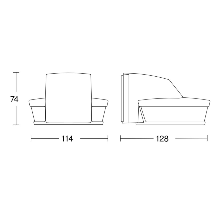 Steinel 059583 - Bevægelsessensor SensIQ S IP54 sort + fjernbetjening