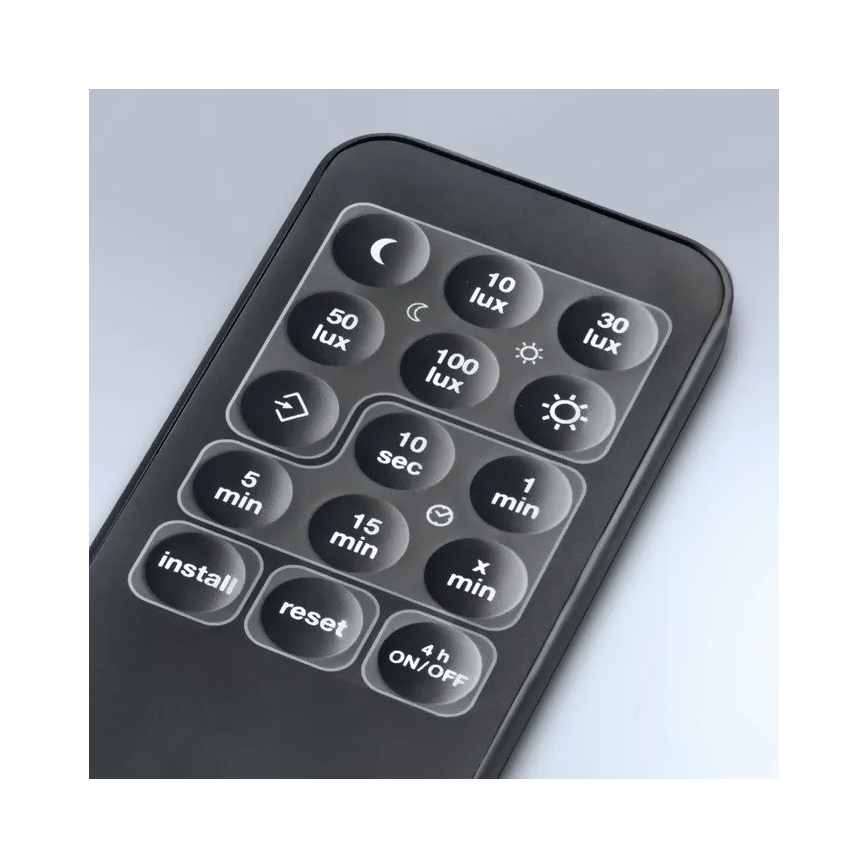 Steinel 059606 - Bevægelsessensor SensIQ S IP54 sort + fjernbetjening