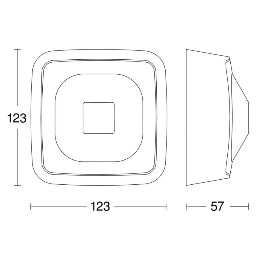 Steinel 064440 - Tilstedeværelsesdetektor HF 360-2 COM1 IP54 hvid