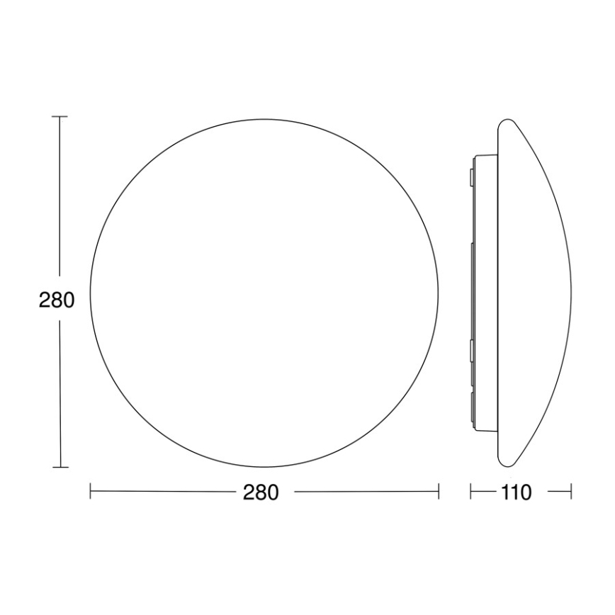STEINEL 064815 - LED loftlampe til badeværelse med sensor RS PRO LED/9,5W/230V 4000K IP54