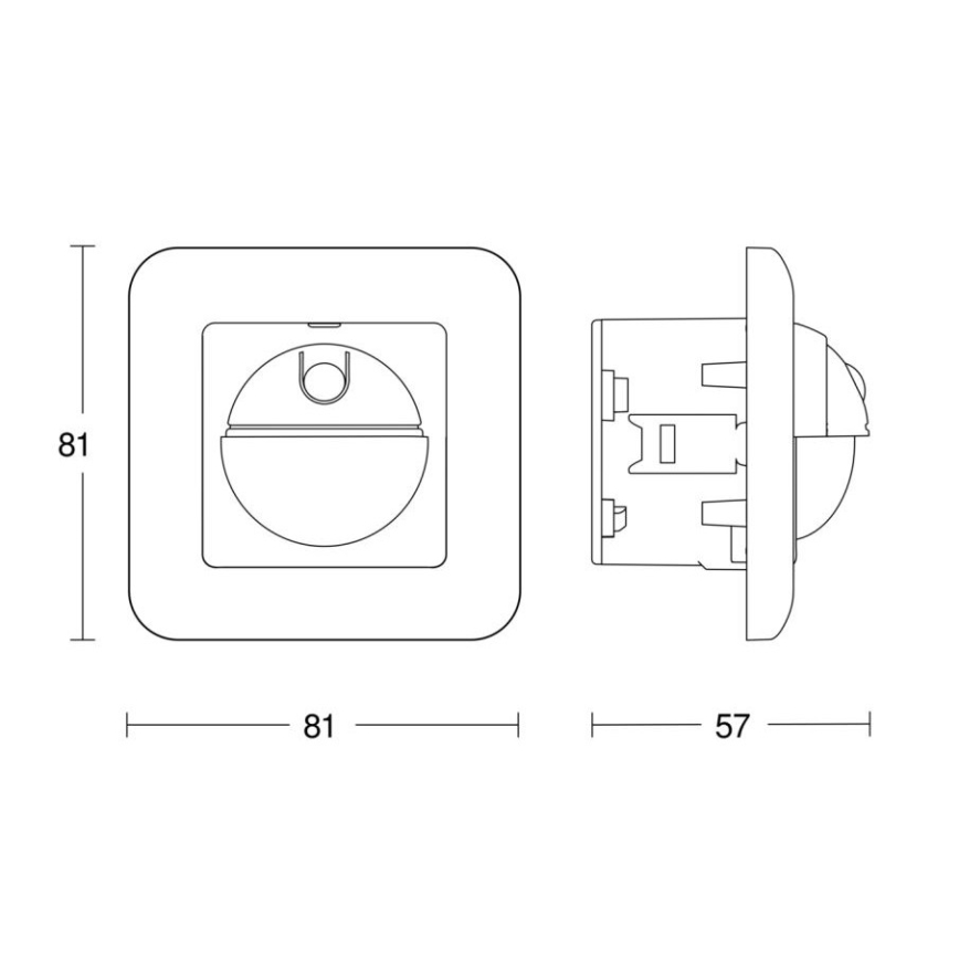 Steinel 065003 - IR bevægelsessensor 2180 UP ECO 230V hvid