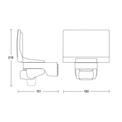 Steinel 065447 - LED projektør med sensor XLED HOME LED/13,5W/230V IP44 sort