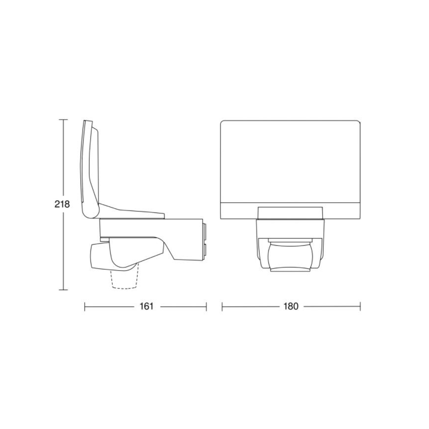 Steinel 065447 - LED projektør med sensor XLED HOME LED/13,5W/230V IP44 sort
