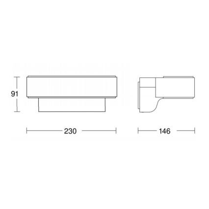 STEINEL 065706 - Udendørs LED væglampe med sensor L810 LED/12,5W/230V IP44