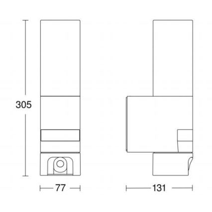 Steinel 065829 - Udendørs LED lampe med sensor L 620 LED/13,5W/230V IP44