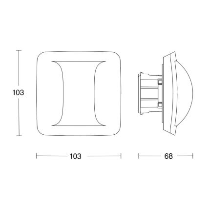 Steinel 066161 - Tilstedeværelsesdetektor HALLWAY hvid