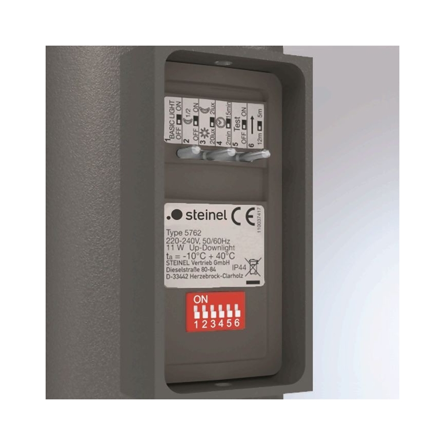 Steinel 067199 - Udendørs LED væglampe med sensor L 930 S LED/9,3W/230V IP44 antracitgrå