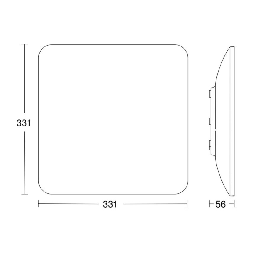 Steinel 067526 - LED loftlampe dæmpbar med sensor RS PRO S30 Q SC LED/26W/230V 3000K