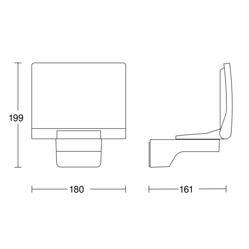 Steinel 068103 - LED projektør XLED PRO 240 LED/19,3W/230V IP44 hvid