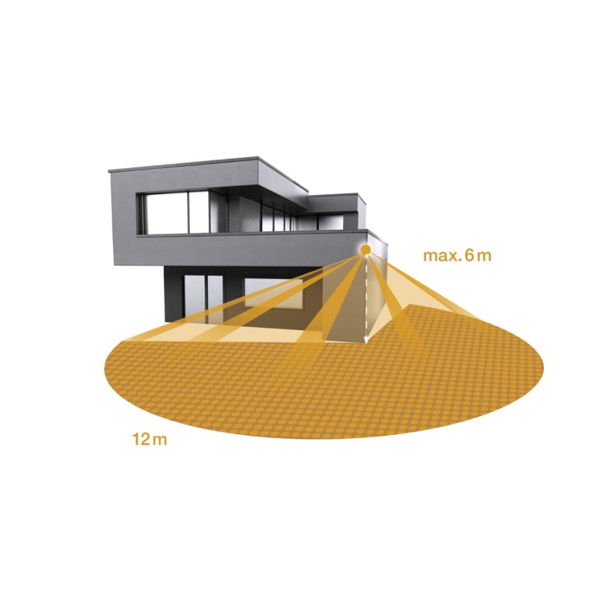 Steinel 068110 - LED projektør med sensor XLED PRO LED/20W/230V 3000K IP44 sort