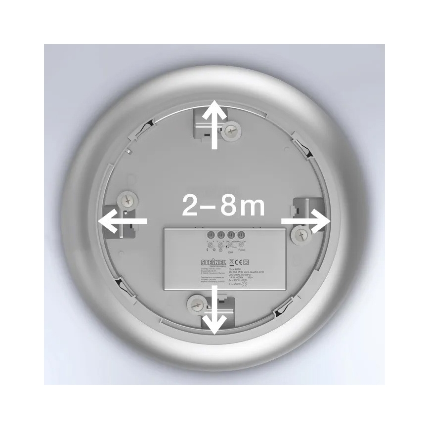 Steinel 068196 - LED loftlampe til badeværelse med sensor DL Vario Quattro PRO S LED/14W/230V 4000K IP54