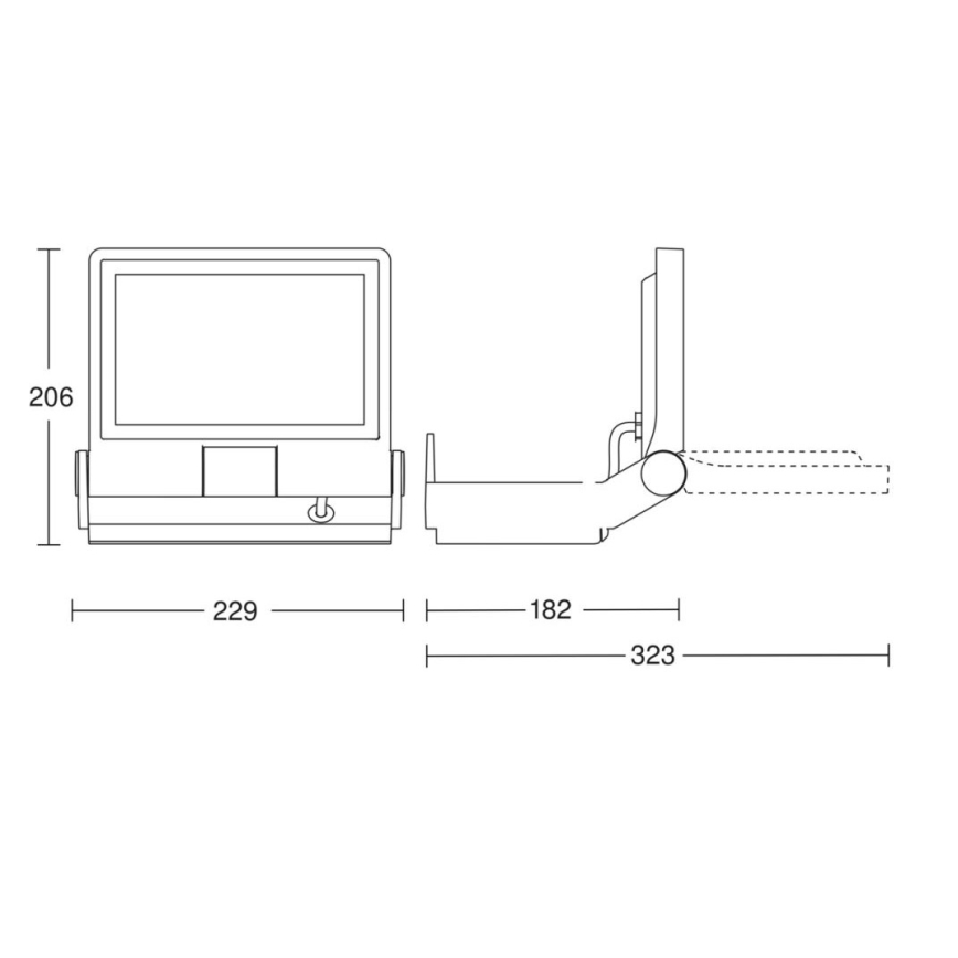 Steinel 069513 - LED projektør XLED PRO ONE LED/17,7W/230V 3000K IP44 antracit