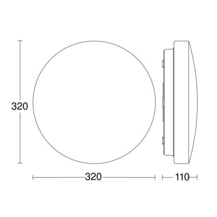 Steinel 069759 - LED loftlampe til badeværelse RSPROP2 LED/14,1W/230V 4000K IP54