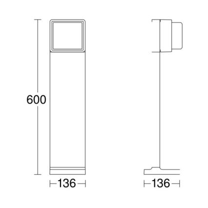 Steinel 078652 - LED udendørslampe dæmpbar GL 85 C 600 LED/9W/230V 3000K IP44