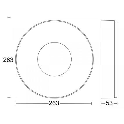 Steinel 078775 - LED loftlampe RS 200 C LED/17,1W/230V 3000K IP54