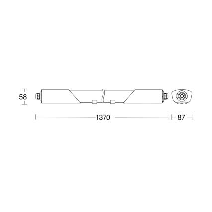 Steinel 078881 - LED industrilampe med sensor RS PRO 5100 SC LED/30W/230V IP66