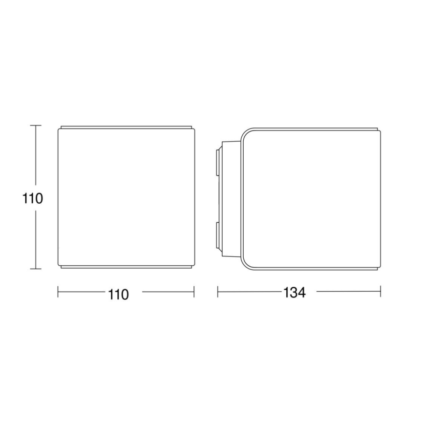 Steinel 079277 - Udendørs LED væglampe L840 C LED/9,1W/230V IP44 antracitgrå