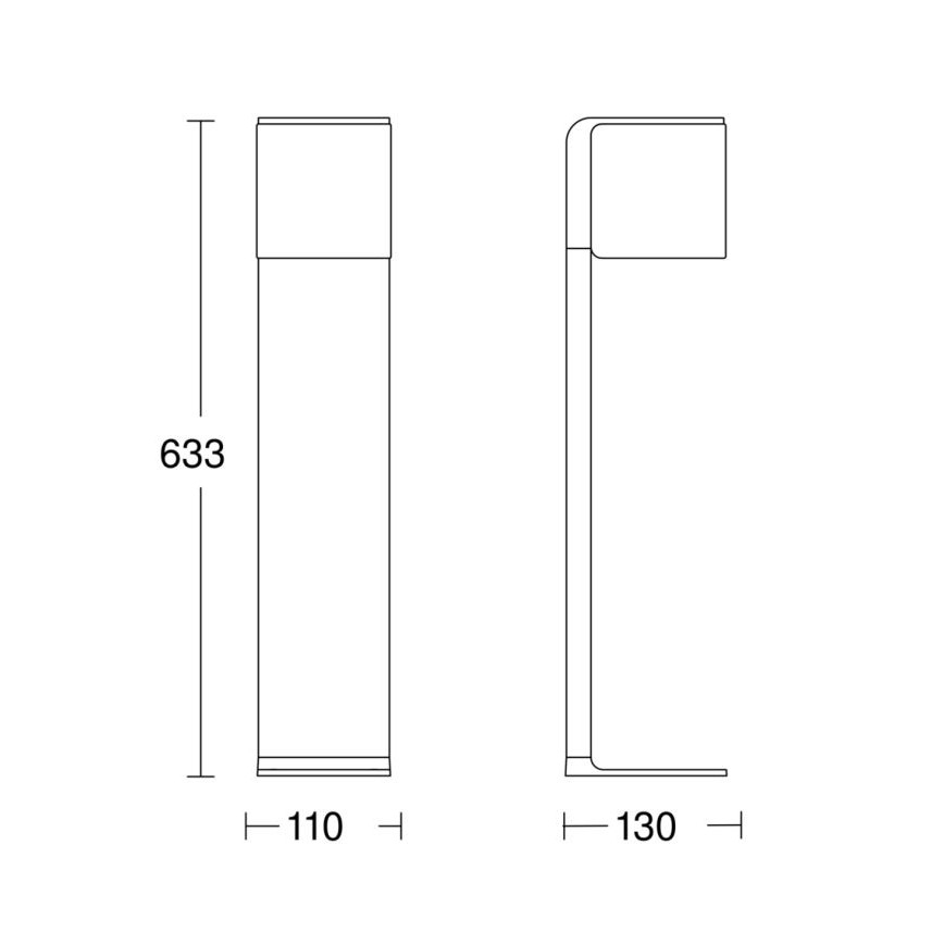 Steinel 079284 - LED udendørslampe GL 80 C LED/9,1W/230V IP44 antracitgrå