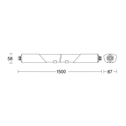 Steinel 079338 - LED industrilampe med sensor RS PRO 5150 SC 5C LED/42W/230V IP66