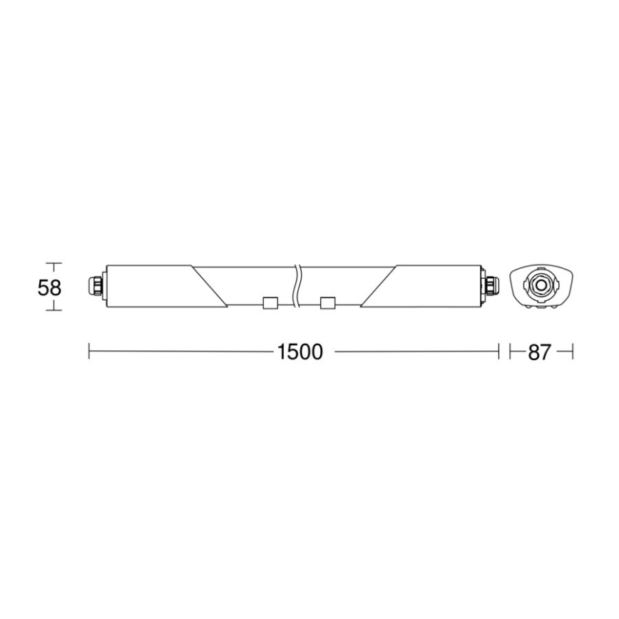 Steinel 079338 - LED industrilampe med sensor RS PRO 5150 SC 5C LED/42W/230V IP66