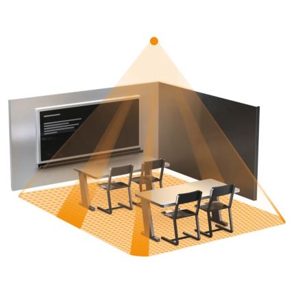 Steinel 079352 - Tilstedeværelsesdetektor IR Quattro 8 m DALI-2 APC hvid