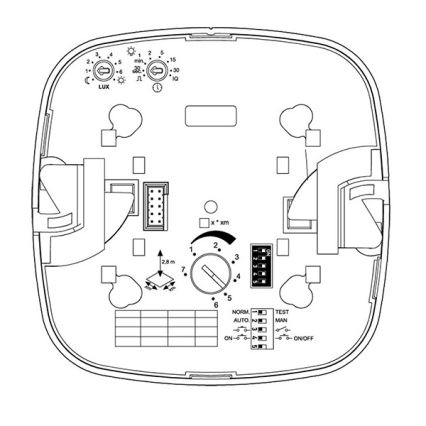 Steinel 079369 - Tilstedeværelsesdetektor IR Quattro HD 24 m COM1 hvid