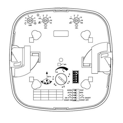 Steinel 079376 - Tilstedeværelsesdetektor IR Quattro HD 24 m DALI-2 APC hvid