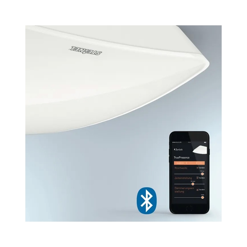 Steinel 079444 - Tilstedeværelsesdetektor TRUE PRESENCE COM1 hvid