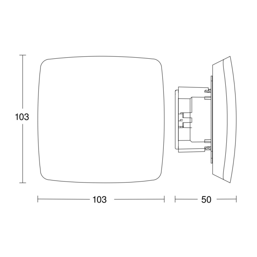 Steinel 079444 - Tilstedeværelsesdetektor TRUE PRESENCE COM1 hvid