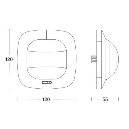 Steinel 079499 - Tilstedeværelsesdetektor Dual HF DALI-2 APC hvid