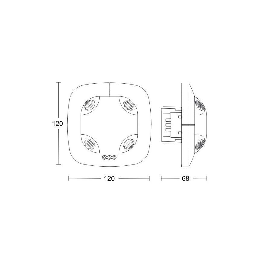 Steinel 079574 - Tilstedeværelsesdetektor DualTech COM1 hvid