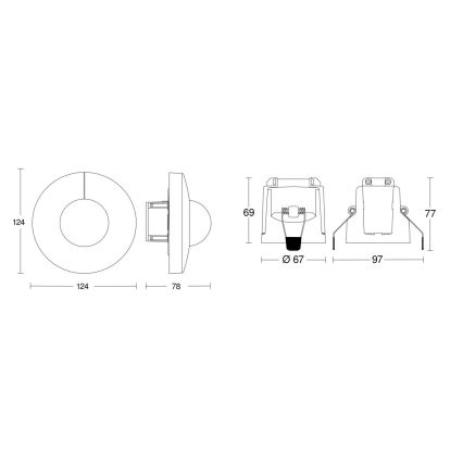 Steinel 079697 - Bevægelsessensor IS 345 COM1 230V hvid