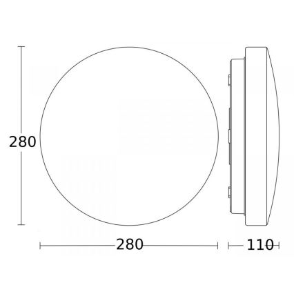 Steinel 079734 - LED loftlampe med sensor RS 20 S LED/9,4W/230V 3000K IP44