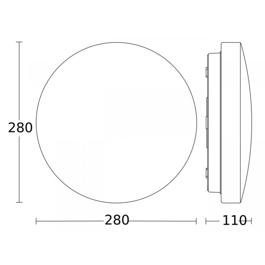 Steinel 079734 - LED loftlampe med sensor RS 20 S LED/9,4W/230V 3000K IP44