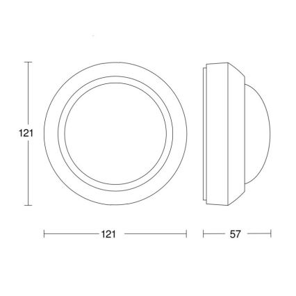 Steinel 081706 - Udendørs bevægelsessensor IS 2360-3 ECO 230V IP54 sort