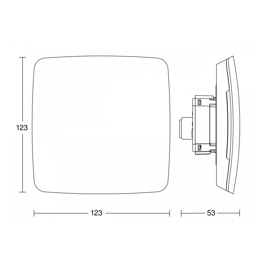 Steinel 081829 - Multisensor True Presence indbygget V2 DALI2-IPD UP hvid