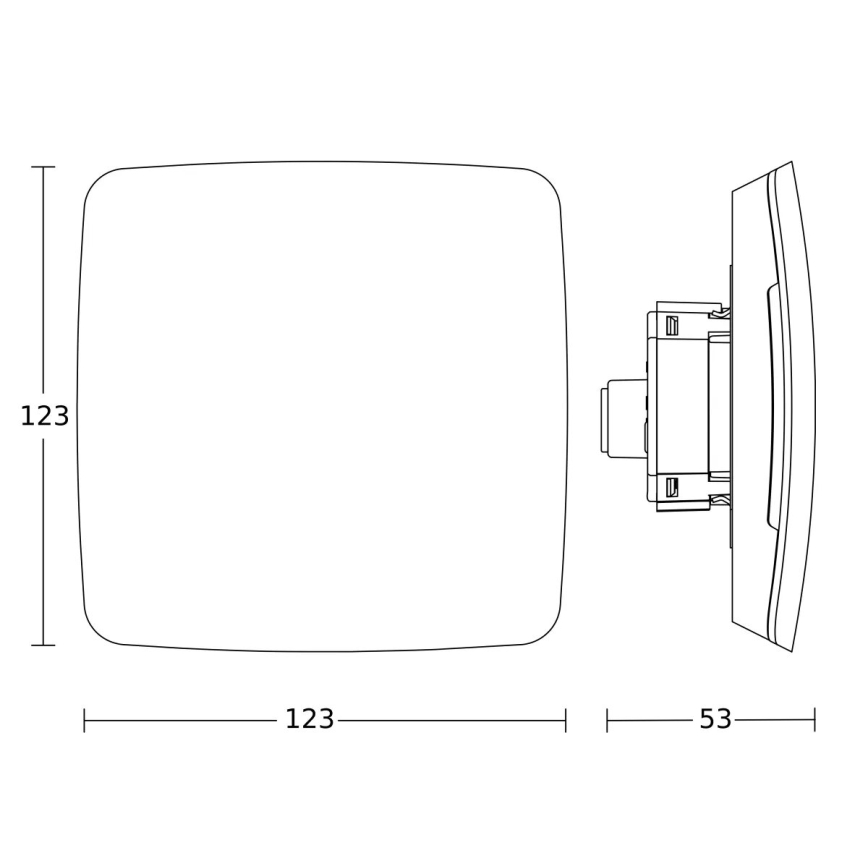 Steinel 081867 - Multisensor True Presence indbygget V2 IP UP WS hvid