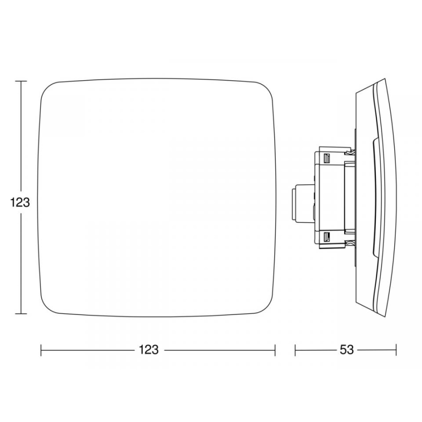 Steinel 084127 - Multisensor True Presence indbygget V2 BT-IPD UP WS hvid