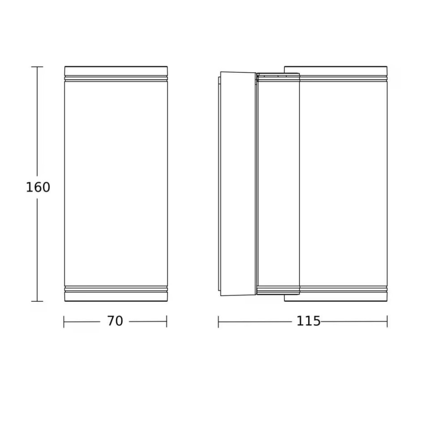 Steinel 087746 - LED udendørs væglampe 2xGU10/14,5W/230V L 940 C IP44